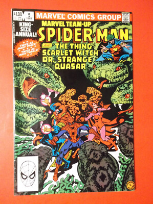 MARVEL TEAM-UP ANNUAL # 5 - VF- 7.5 - 1st APPEARANCE OF ATRA - 1982 KING SIZE