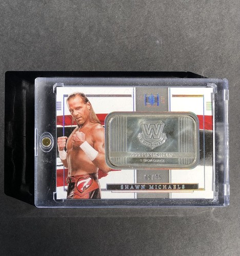 2022 Impeccable WWE Shawn Michaels /35 .999 Fine Silver Bar 1 Troy Oz