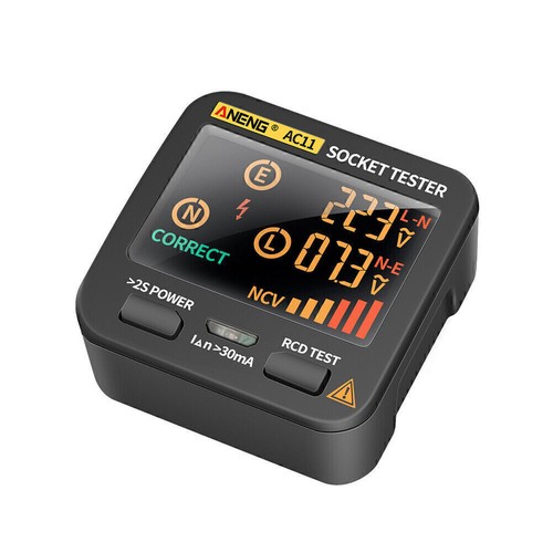 Digital LCD Steckdosentester Steckdose Tester Draht Stecker Prüfgerät EU*/* - Bild 1 von 19