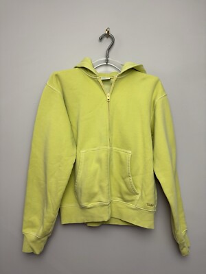 Womens Aritzia TNA Zip Hoodie Sweatshirt Size Small Yellow