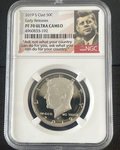 2019 S Clad 50C Early Releases PF70 Ultra Cameo NGC (1312)