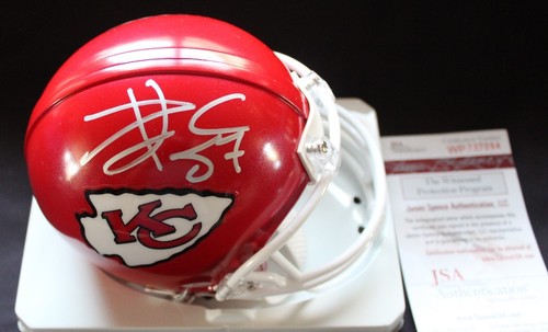 TRAVIS KELCE Kansas City Chiefs Signed Mini Helmet / Superbowl Champion /JSA