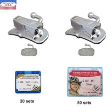 20 Set 50 Set Tubos bucales de ortodoncia dental 1er 2nd molar Tubo MBT Roth 022