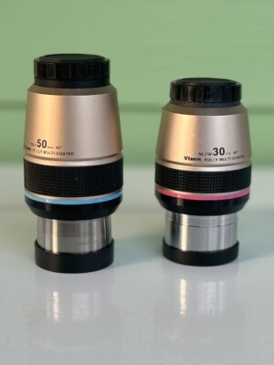 Very Rare Vixen 50mm and 30mm NLVW Eyepieces!