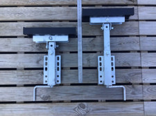 2x Kurbelstütze mit Langauflage, Bootauflage Trailer