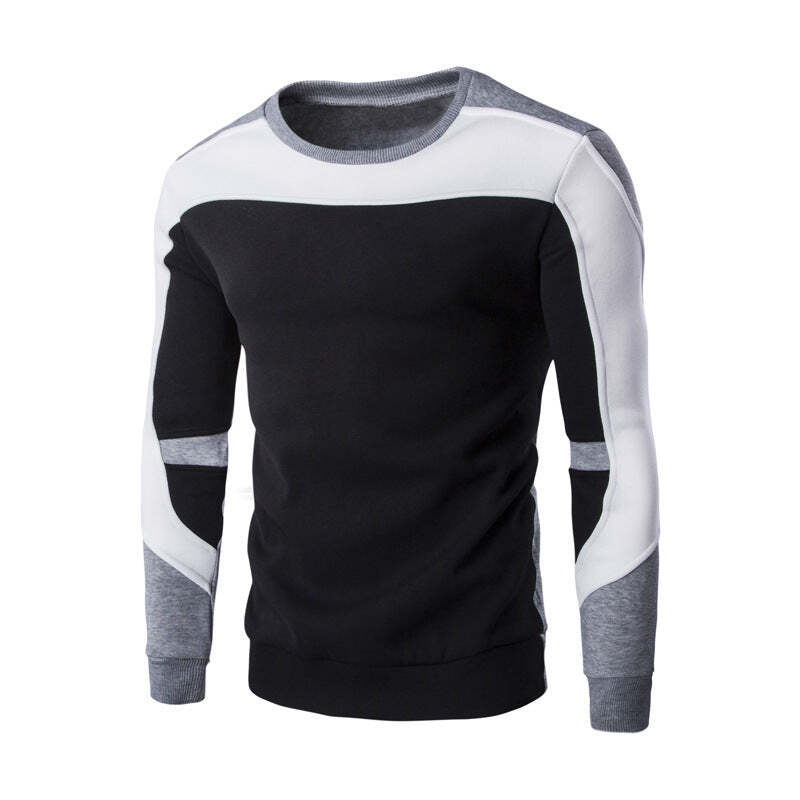 Men's mosaic contrast sweater