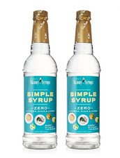 Jordan's Skinny Mixes Simple Syrup, Sugar Free Coffee Syrup, 25.4 Oz TWO PACK