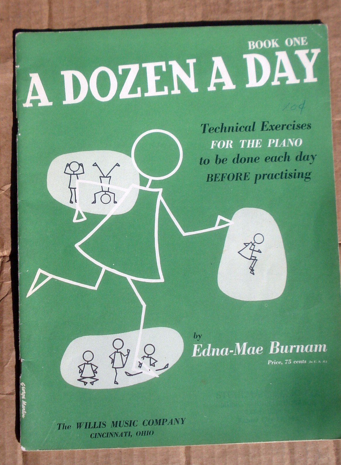 a-dozen-a-day-technical-exercises-for-piano-book-1-vtg-1950-by-edna-mae