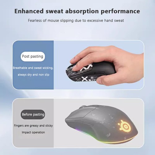 Anti-Slip Mouse Sticker Sweat-Absorbent Wear-Resistant Protective Grip Tape HF - Photo 4/22