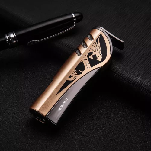 Men's Creative Dragon Flame Single Jet Cigar/Cigarette Tobacco Torch Lighter