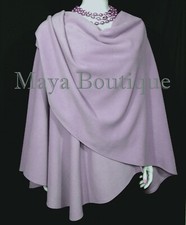 Lilac Cashmere Cape Ruana Wrap Coat By Maya Matazaro Made In Usa