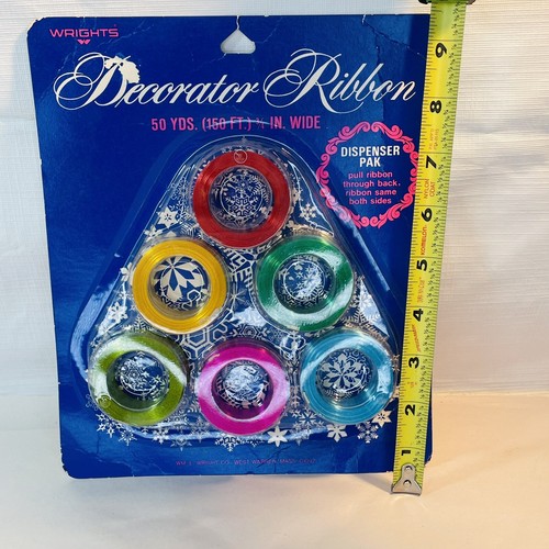 Cinta decorativa vintage Wrights 50 yardas dispensador paquete colores vibrantes - Imagen 10 de 10