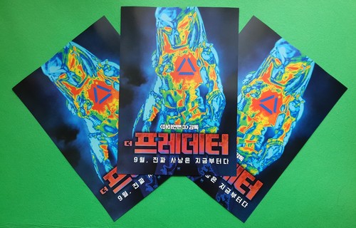 The Predator 2018 Korean Mini Movie Posters Movie Flyers (A4 Size) - Picture 3 of 7