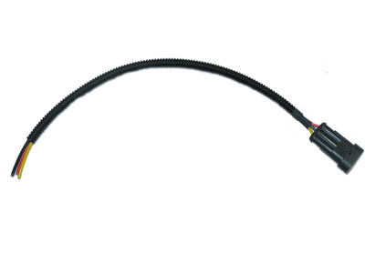 AMP Tyco Superseal 3 pol Stift 1,5mm² 300mm Kabel FLRy  Wellschlauch  105° 