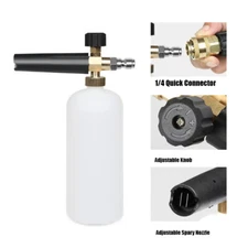 Snow Foam Lance Pressure Washer Spray Gun For Car Wash Soap Cannon Bottle