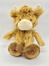 Animal Adventure Yak Brown Long Hair Ox Hairy Cattle Plush 12" Stuffed Animal