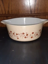Vintage Pyrex Trailing Flowers Backing Dish