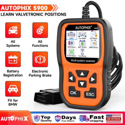 AUTOPHIX 5900 OBD2 Scanner Car ABS EPB BAT OIL Reset Diagnostic Tool FOR BMW CAR
