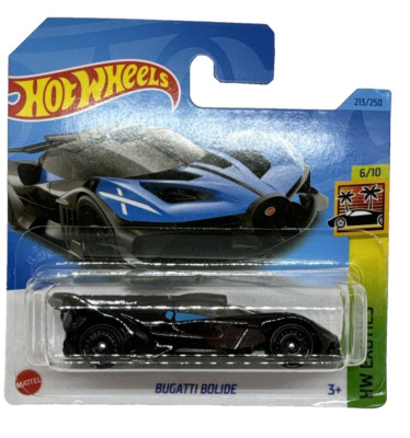 Hot Wheels Bugatti Bolide HW Exotics blau schwarz Nummer 213 neu und ungeöffnet