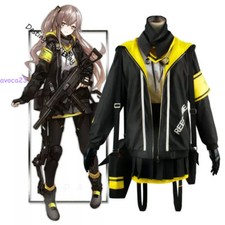 NEW Girls Frontline UMP45 Uniform Suit Full Suit Halloween Cosplay Costume Wig
