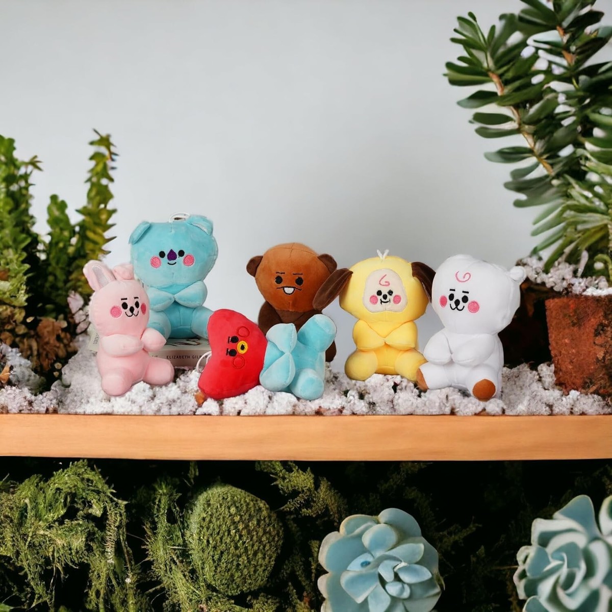 K-POPアイドル BTS ぬいぐるみ・グッズセット BTS x BT21 - Sweet Dreams Edition New Basic Pajama Plush Keyring