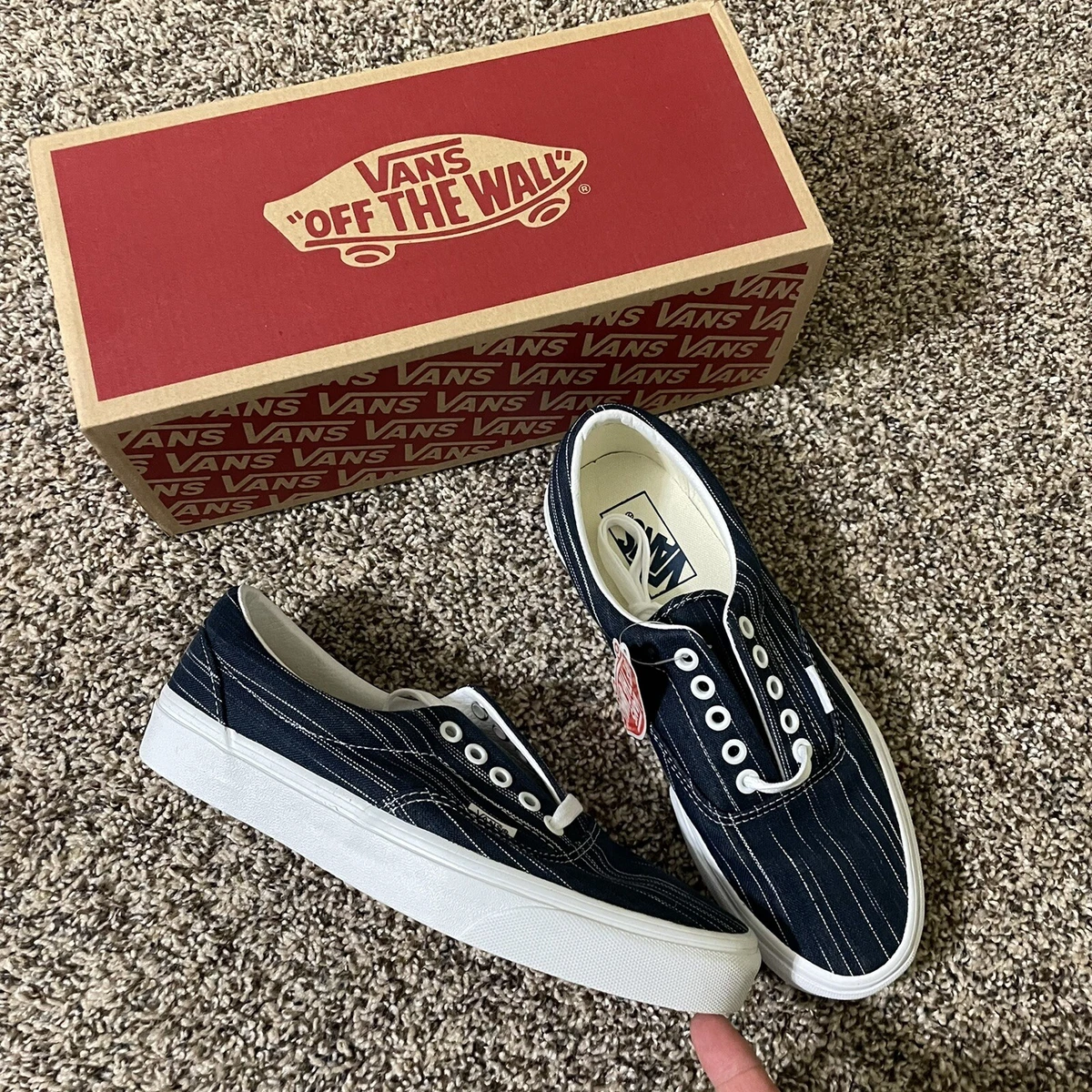 Vans best sale era stripes