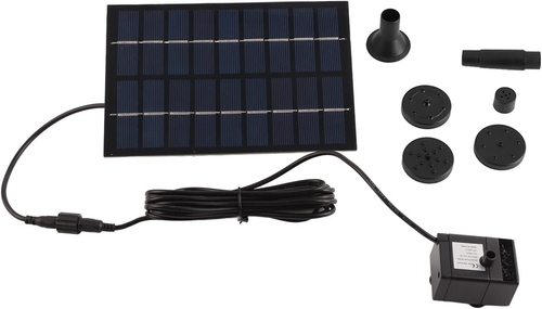 Solar Fountain Pump, Solar Panel Powered Water Fountain Pump Solar Pool Pump for