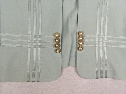 Perceptions by Irene B. Women's Dress Sage Green Long Dress Jacket Set Size 12P - Picture 21 of 24