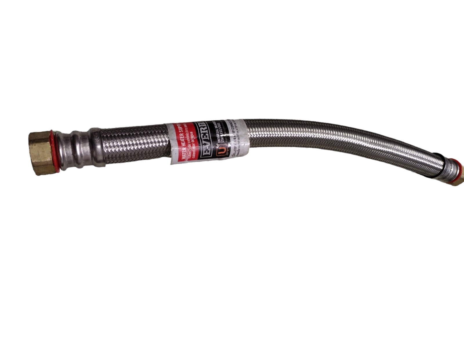 Braided Stainless Steel Water Heater Supply Line 3/4u0026#034;x 3/4 18u0026#034;  FIP LEAD FREE NWT | eBay