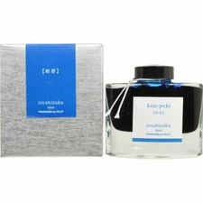 Pilot Namiki Iroshizuku Fountain Pen Ink 50ml Bottle Kon-Peki INK-50-KO