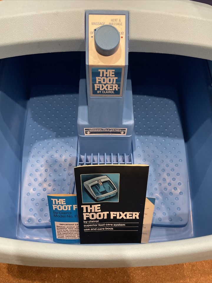 The Foot Fixer By Clairol Vibrating Massage And Heat Foot Spa With Box