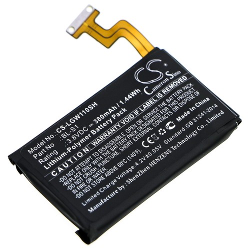 Batterie 380mAh type BL-S1 pour LG G Watch W100, LG W100KT - Photo 2 sur 5