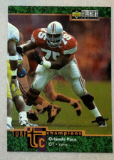 1997 Collector's Choice Turf Champions Orlando Pace Rookie #TC4 Ohio State Rams