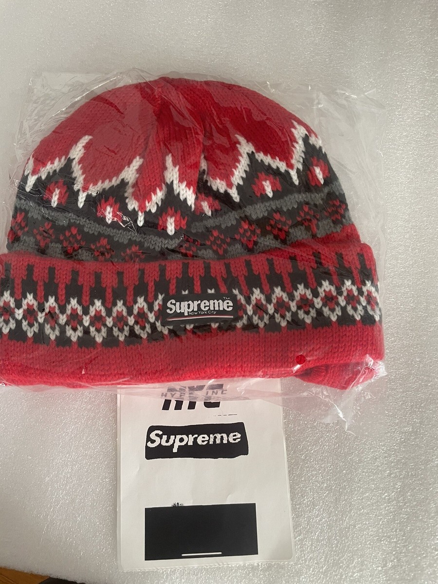 Supreme Facemask Beanie Red | eBay