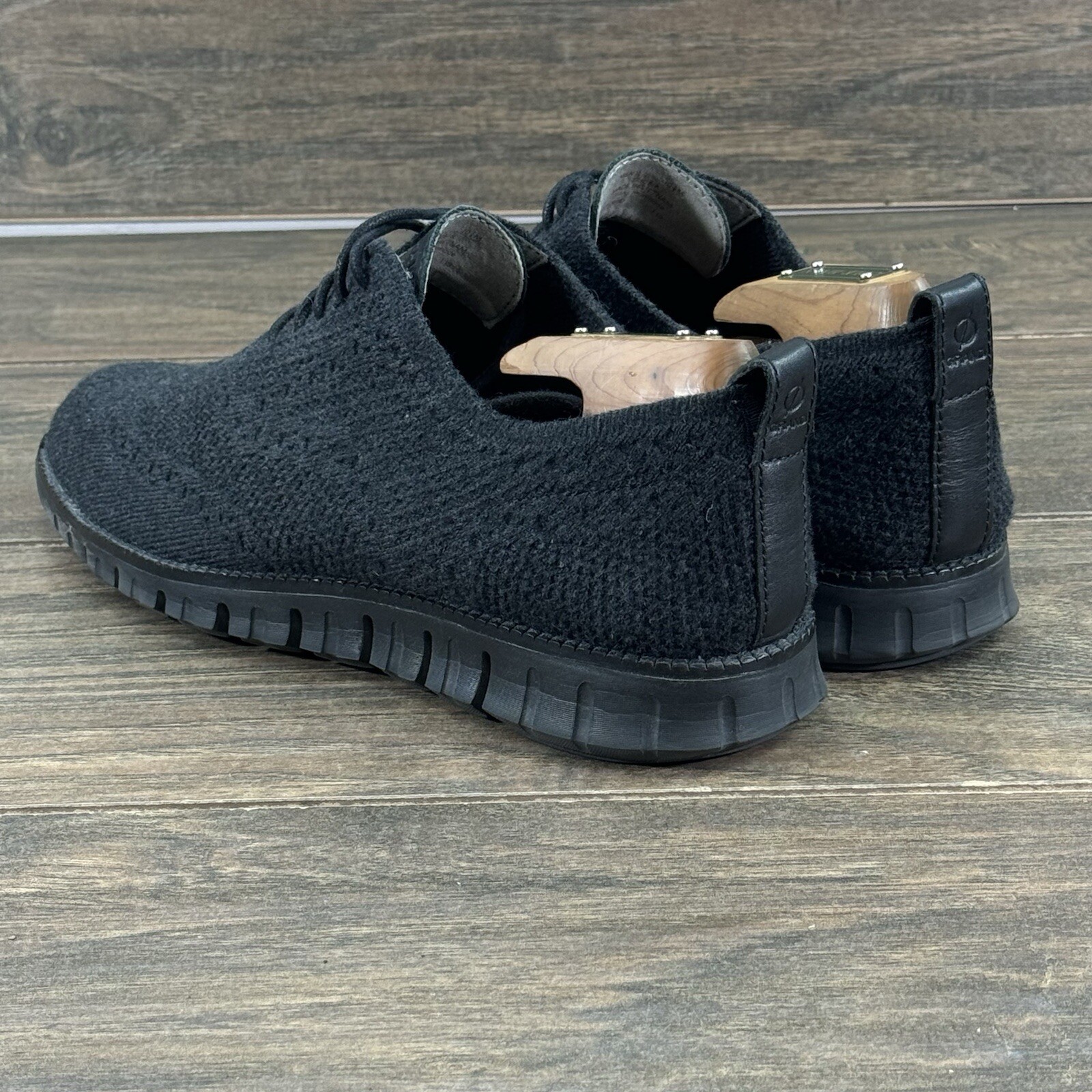 SAOLA Scarpe Cole Haan Zerogrand da uomo 10 5 M nere cucite lana Oxford C30618