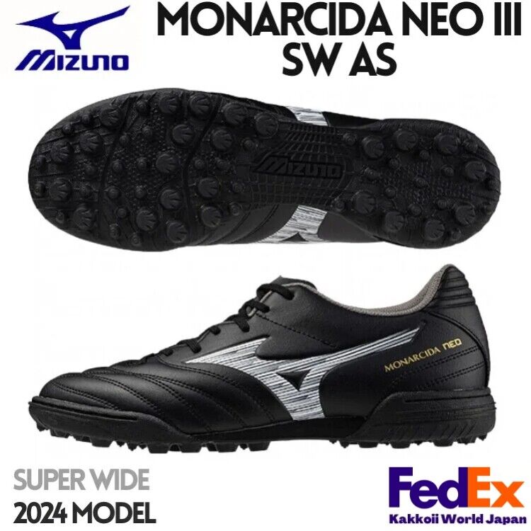 Mizuno Soccer Turf Shoes MONARCIDA NEO 3 SW AS P1GD2424 01 Super Wide BLACK | eBay Mizuno Soccer Turf Shoes MONARCIDA NEO 3 SW AS P1GD2424 01 Super Wide BLACK | eBay