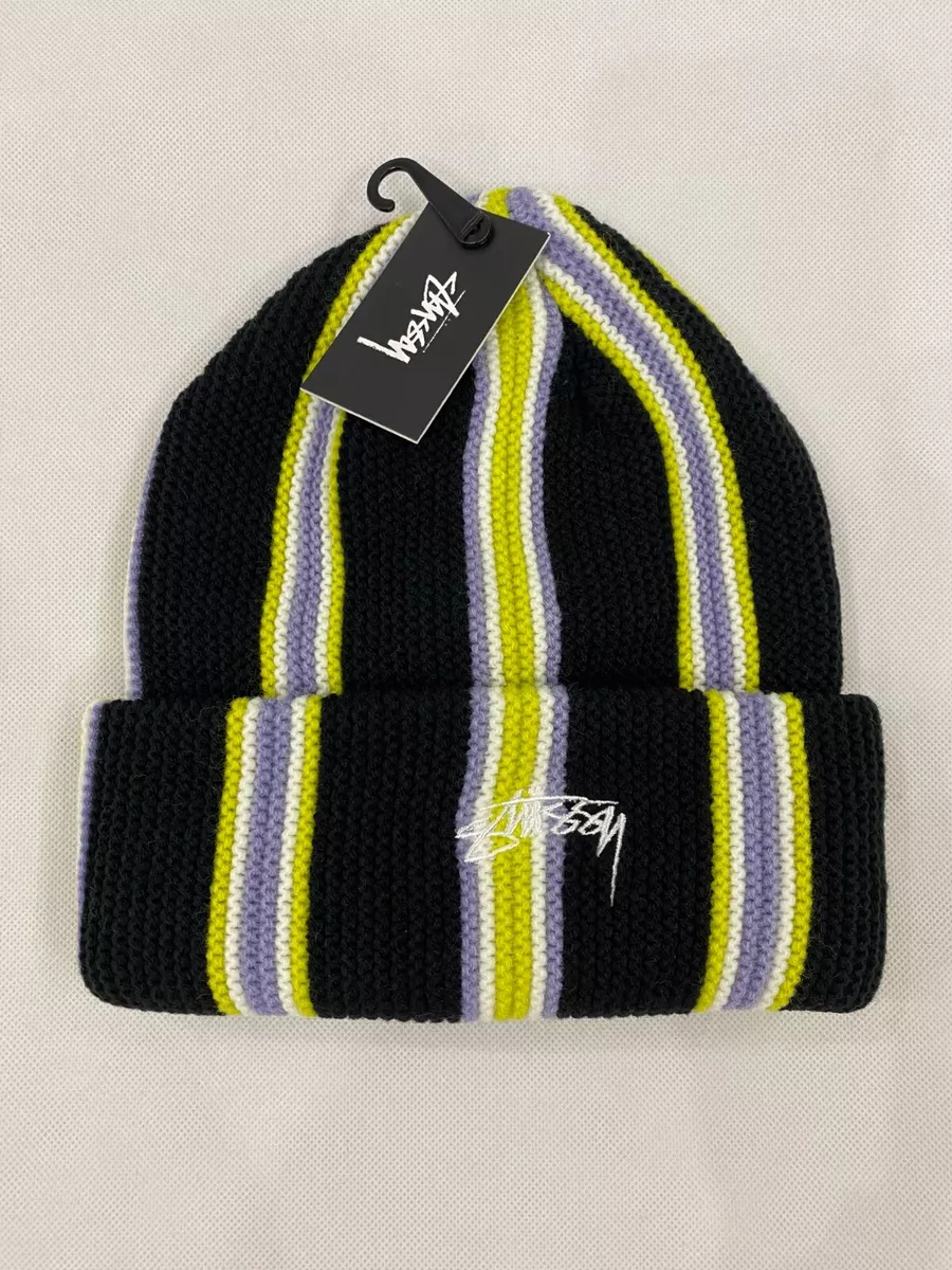 begrænse Gendanne stribe STUSSY VERTICAL STRIPE CUFF BEANIE-