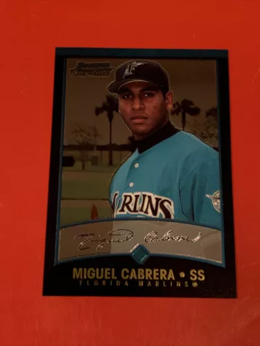 2001 Bowman Chrome Miguel Cabrera Florida Marlins #259