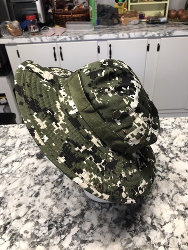 Camo Floppy Bucket Garden Hat Mens 