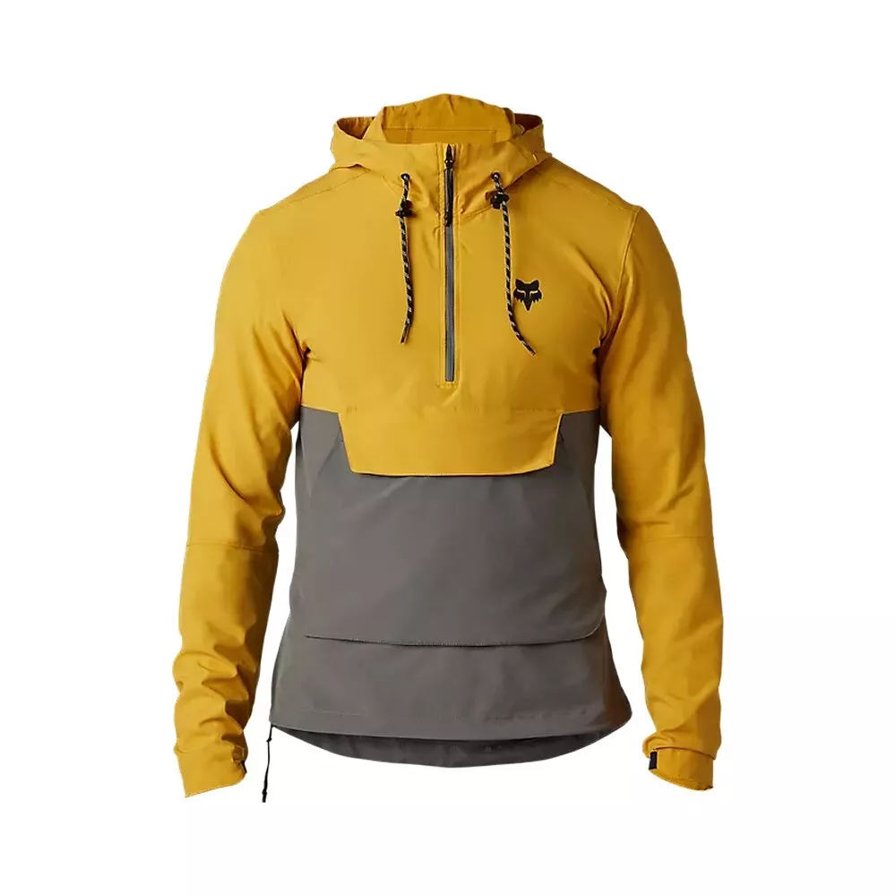 Jacket Windproof MTB Ranger Wind Pullover Yellow FOX Racing Clothing