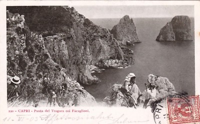 CAPRI - Punta del Tragara with Faraglioni 1903