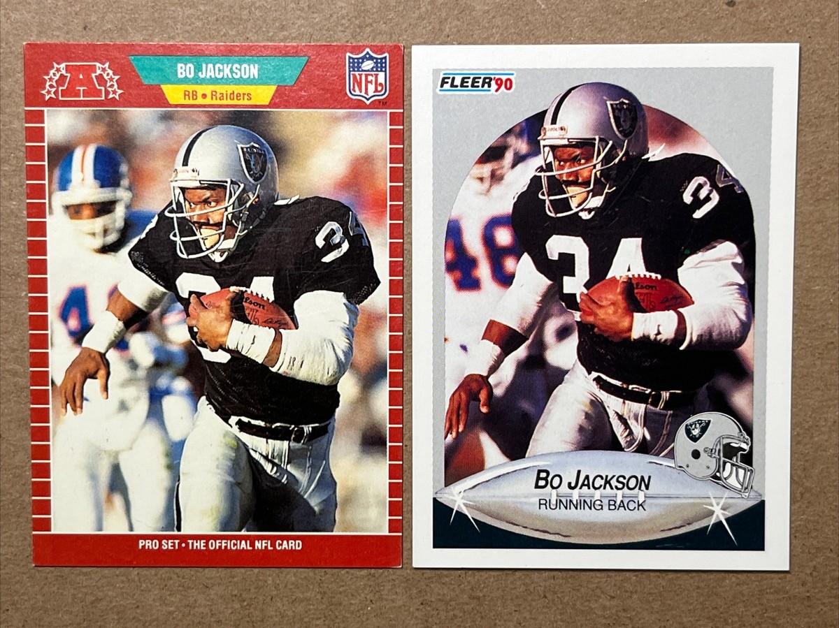 さいほー スコア17冊セット Bo Jackson 1989 Pro Set & 1990 Fleer Football Cards. Raiders