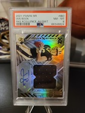 2021 XR Rookie Xcellence Auto Swatches RC #RXA-IBO Ian Book PSA 8 Patch Rookie