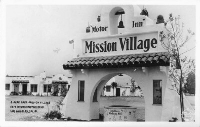 Mission Village 5675 W. Washington Blvd. Los Angeles, California 1950s OLD PHOTO