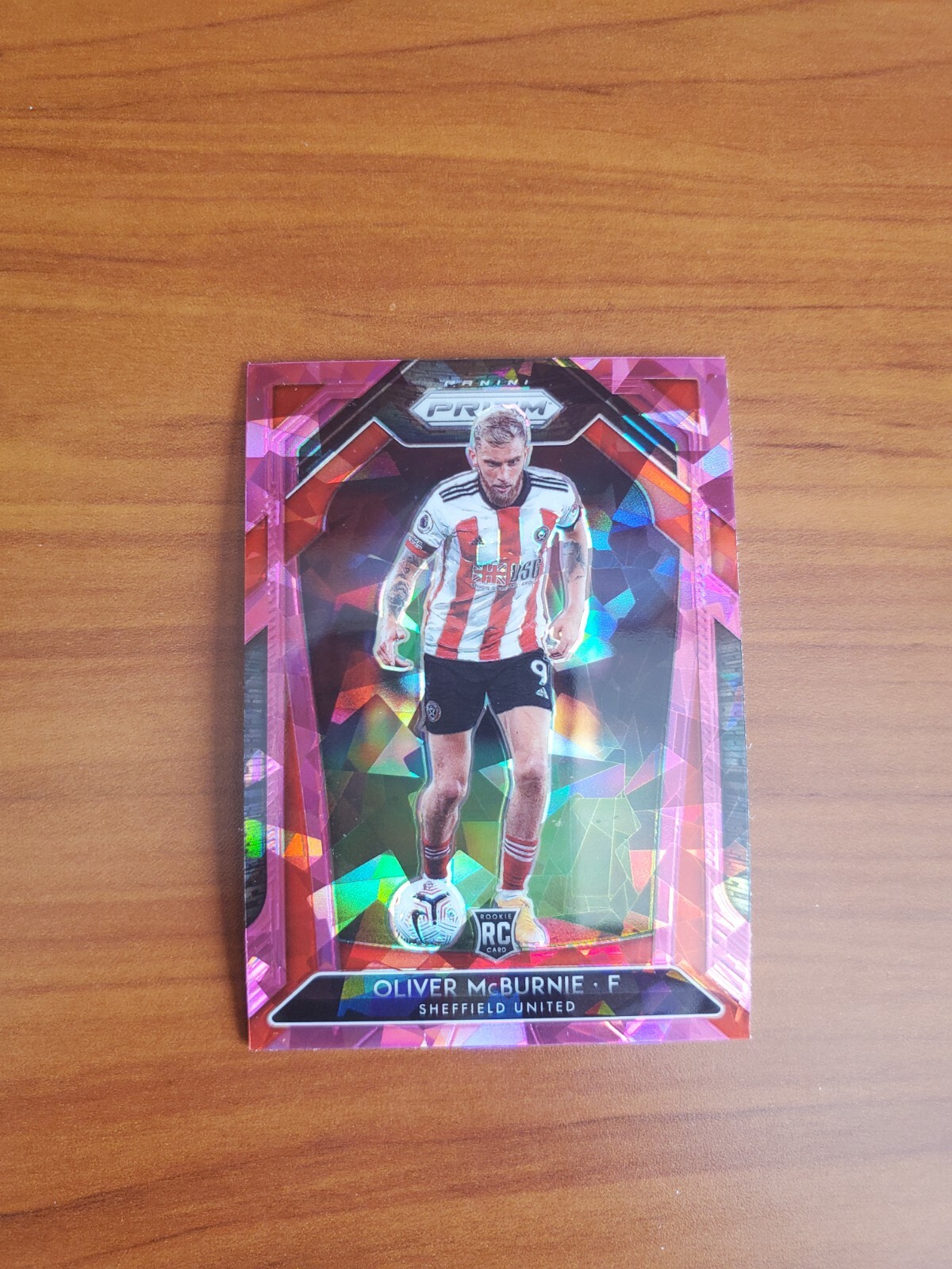 Oliver McBurnie - 2020-21 Prizm EPL Premier League RC #27 - Pink Cracked Ice