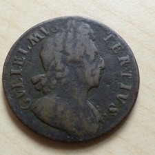 William III Early Milled Half Penny Choose date Each Coin has its own Pictures