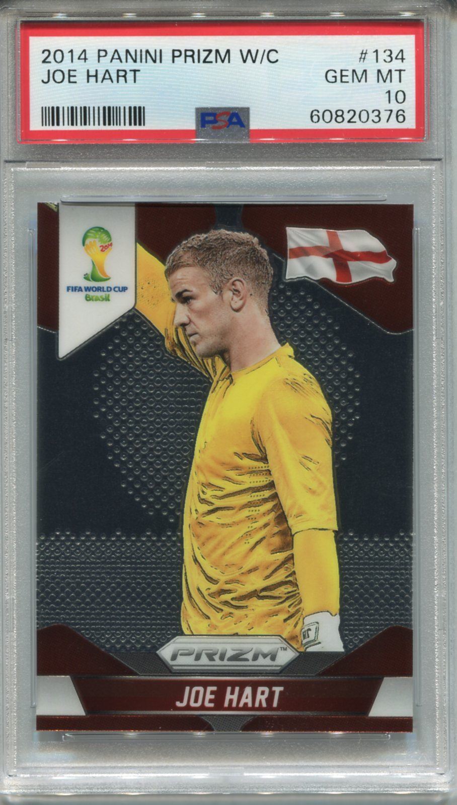 Panini Prizm World Cup Soccer 2014 #134 Joe Hart PSA 10