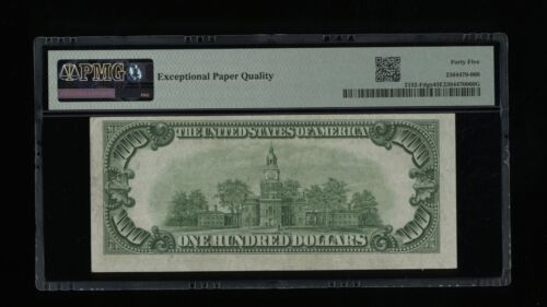 DBR 1934 $100 DGS FRN Atlanta Fr. 2152-Fdgs PMG 45 EPQ Serial F00681731A - Picture 2 of 2