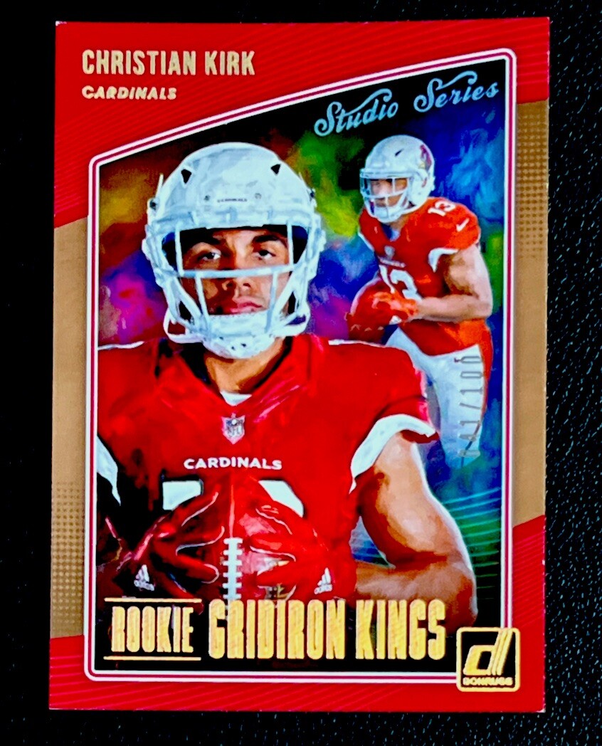 2018 Donruss Studio Series Christian Kirk Gridiron Kings Rookie 041/100