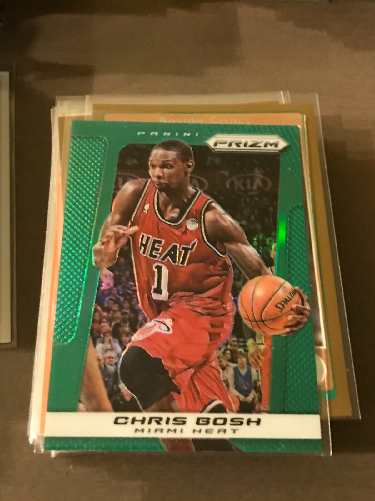 2013-14 Panini Prizm Prizms Green #23 Chris Bosh heat!